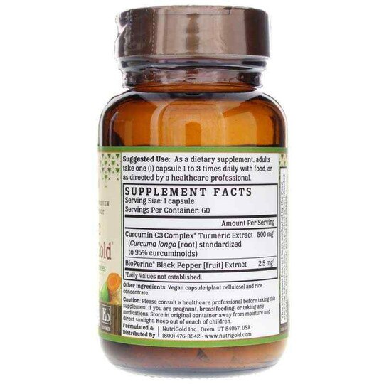 Turmeric Curcumin Gold 500 Mg, NAU
